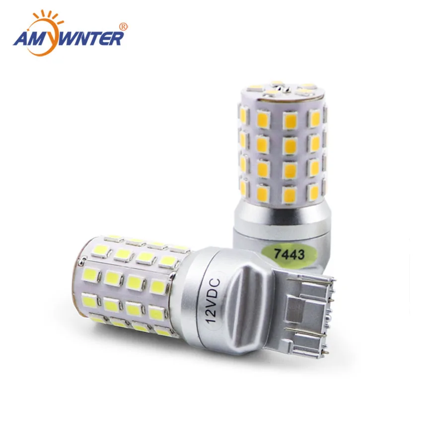 

High Power T20 W21/5W 12V w16w led Dual Light Function WY21W LED Yellow White car Brake lights bulbs Red Car Light Source