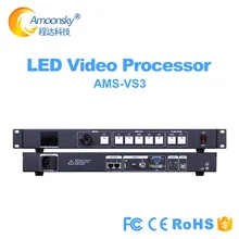 3 em 1 led controlador de vídeo processador usb embutido envio cartão com áudio dentro e para fora como huidu vp210 para tela de exibição de parede led