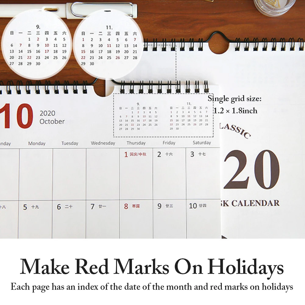 Настенный календарь ежемесячный большой настенный календарь, большой висящий учебный календарь идеально подходит для планирования организации дома или офиса