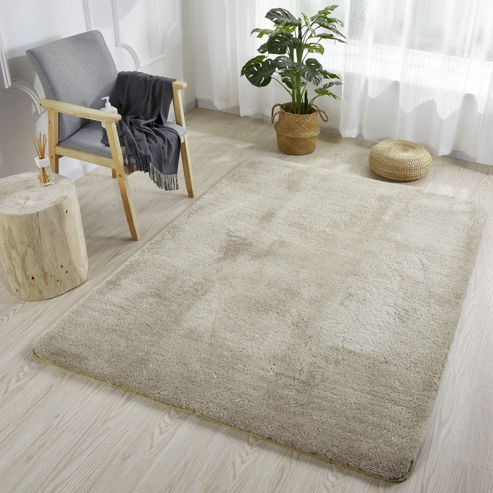 30*30 cm Soft Velveteen Plush Carpet Shaggy Area Rug Bedroom  Floor Mat Tatami 