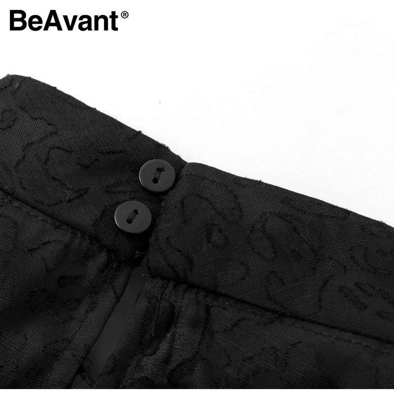 BeAvant, длинный рукав, женские сетчатые блузки, черные, высокая мода, весна-лето, топы и рубашки, женская элегантная блуза, шикарная на пуговицах