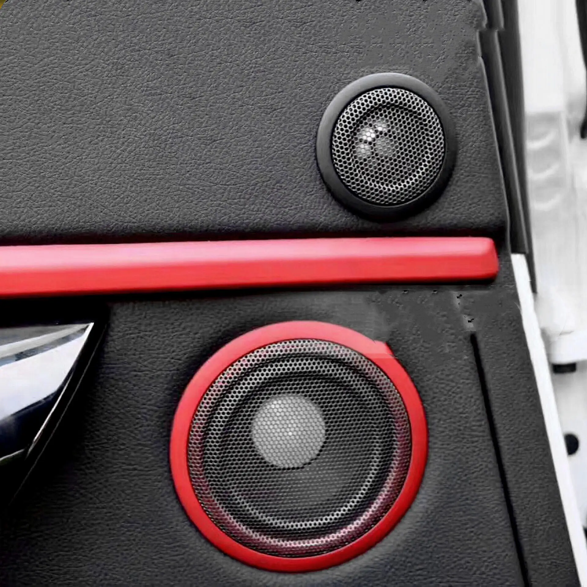 Sliver Black Blue car speakers Cover For BMW f23 f30 f31 f32 f33 f34 f35 f36 f80 f83 Front rear Door mid range Horns Case trim