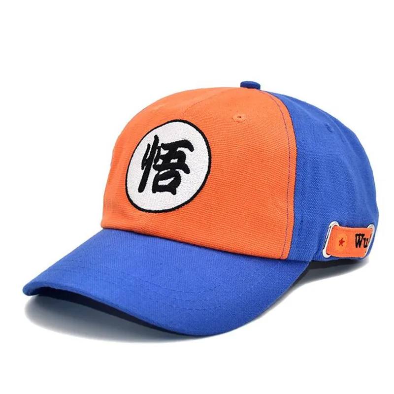 

Hot New Japan Anime Dragon Ball Hat Son Goku Logo Canvas Embroidery Colours Baseball Cap Sunhat