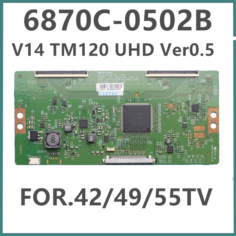 Tcon Board 6870C-0502B V14 TM120 UHD Ver0.5 42'' 49'' 55'' TV for LG ...etc. Original Logic t-con 6870C 0502B |