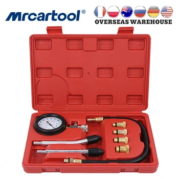 MRCARTOOL Engine Pressure Gauge Tester Compressor Cylinder Portable Gasoline Meter For Car Motorcycle Diagnostic Tool Kit 1
