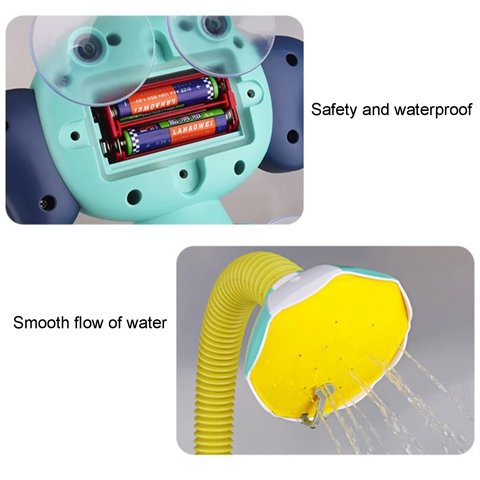 Cute Elephant Shape Children Faucet Shower Electric Water Spray Baby Bath Toys Parent-child Indoor Interactive Educational Games 5