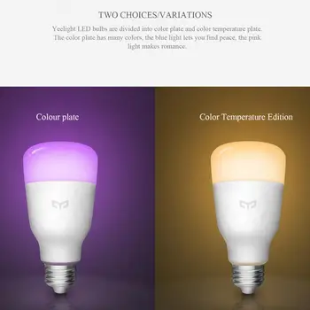 

Xiaomi Mi Yeelight Smart WiFi LED Light Bulb E27 Dimmable 600/800lm Bulb Remote APP And Voice Control