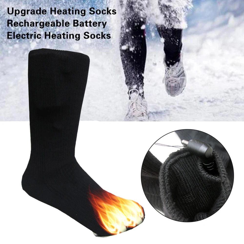 

1 Pair Warm cotton socks Electric socks heated socks adjustable Micro port charging Heating socks Toe instep area fever Unisex
