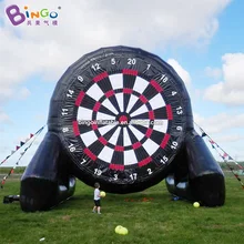 Забавный дизайн 5 м высокий надувной черный Дротика доска/футбол надувной стенд для лучников игры с Дротика доска для активного отдыха игрушки