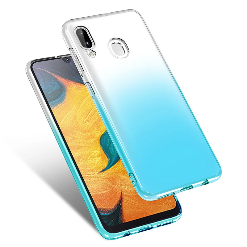 50 шт градиентный цветной, мягкий, из ТПУ силиконовый чехол для Xiaomi mi 9 SE Red mi 7 6 Note Pro Go ультратонкий противоударный чехол
