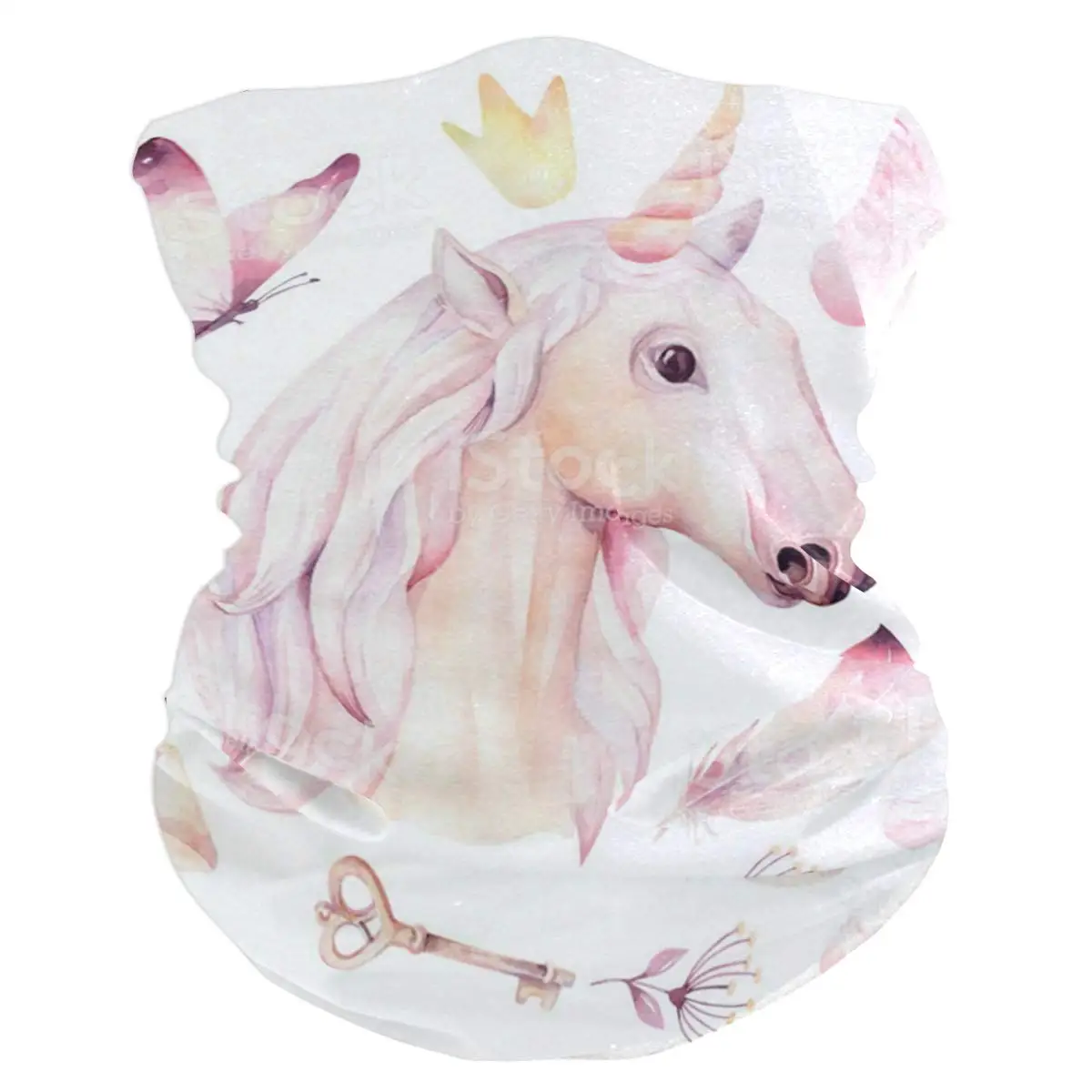 

Lovexue Cute Watercolor Unicorn Balaclava Womens Headband Scarf Mens Versatile Bandana, Muffler, Neck Gaiter, Magic, Aliceband