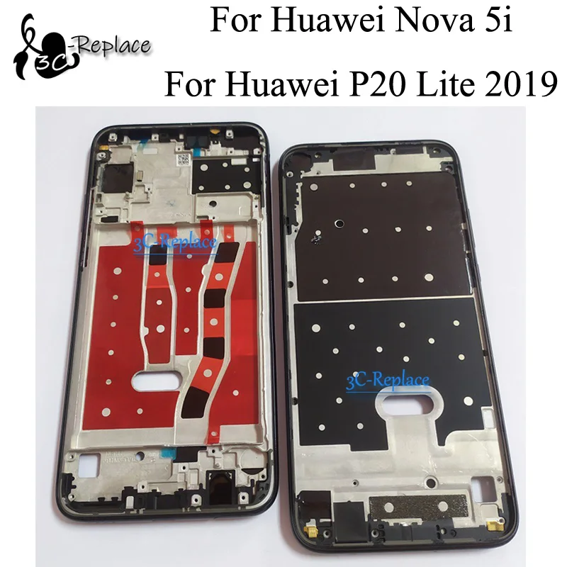 Для huawei nova 5i/для huawei P20 Lite Передняя крышка корпуса пластина ЖК-рамка дисплея рамка лицевой панели Передняя рамка
