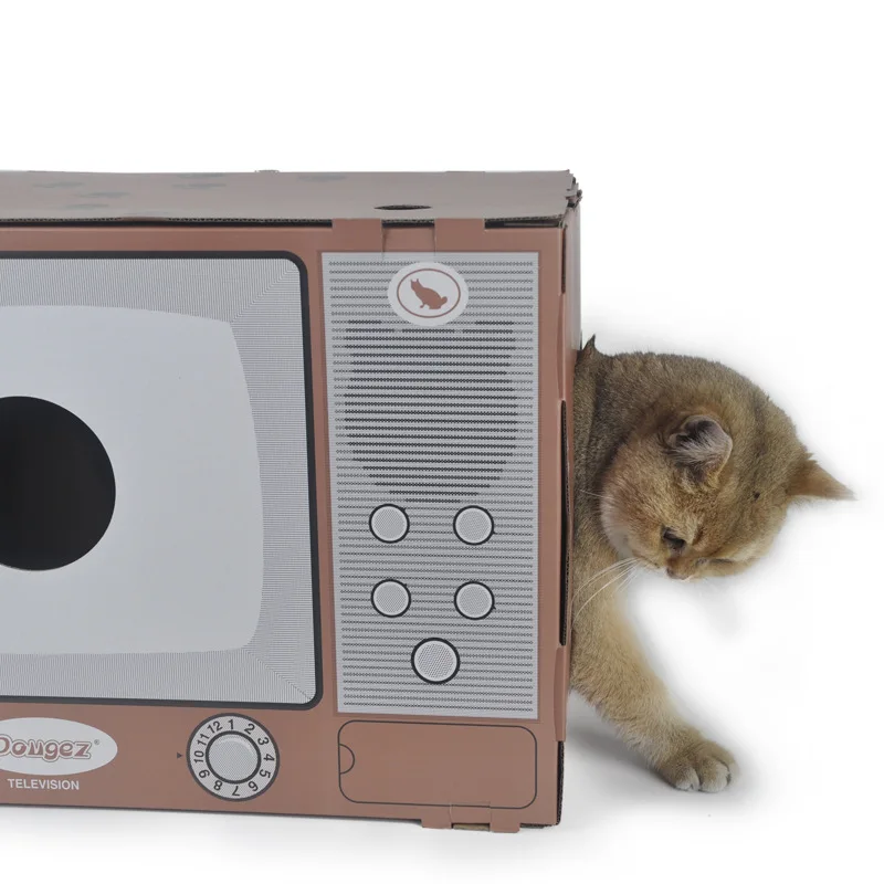 Стиль Pet игрушка гнездо ТВ серии из гофрированной бумаги для кота гнездо кошачий лежак кошка дом источник производители