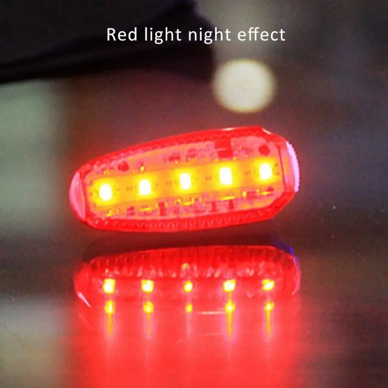 red 100 Люмен USB Перезаряжаемые для велосипеда, задний Светильник Велоспорт Светодиодный фонарь светильник Водонепроницаемый для верховой езды MTB велосипеда защитные Предупреждение велосипедный светильник - Цвет: red