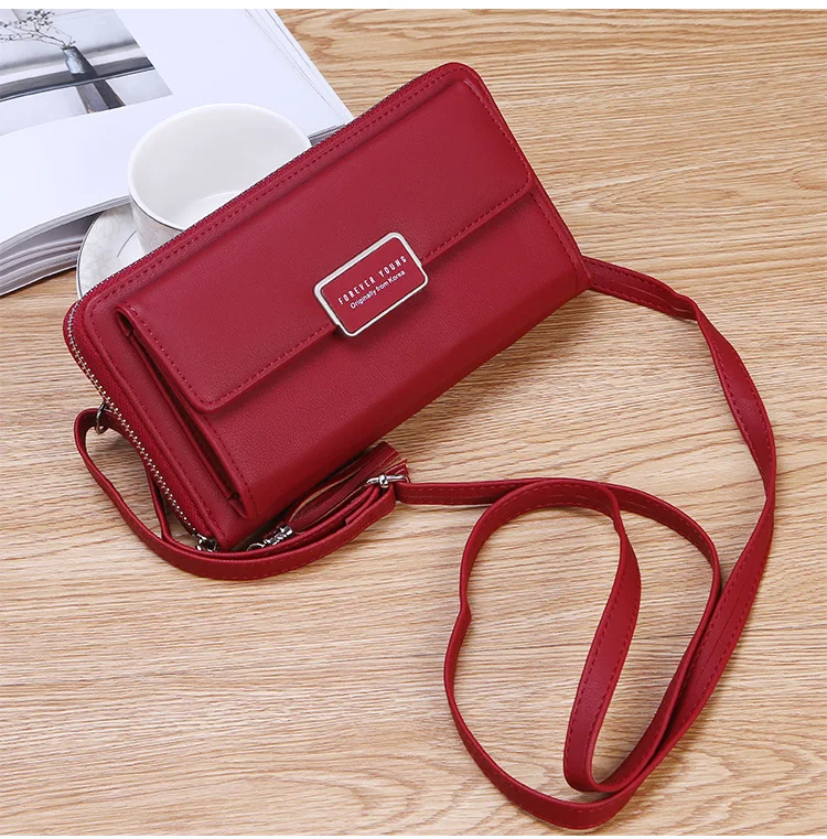 Для женщин ZipperHandbagLarge Ёмкость цепи BagFashion длинные PurseMobileBag2019