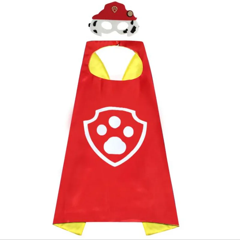 Hot Sell Paw Patrol Dog Series Mask Cape Cloak Cosplay Cartoon Birthday Christmas Halloween Party Decoration Toy Gifts