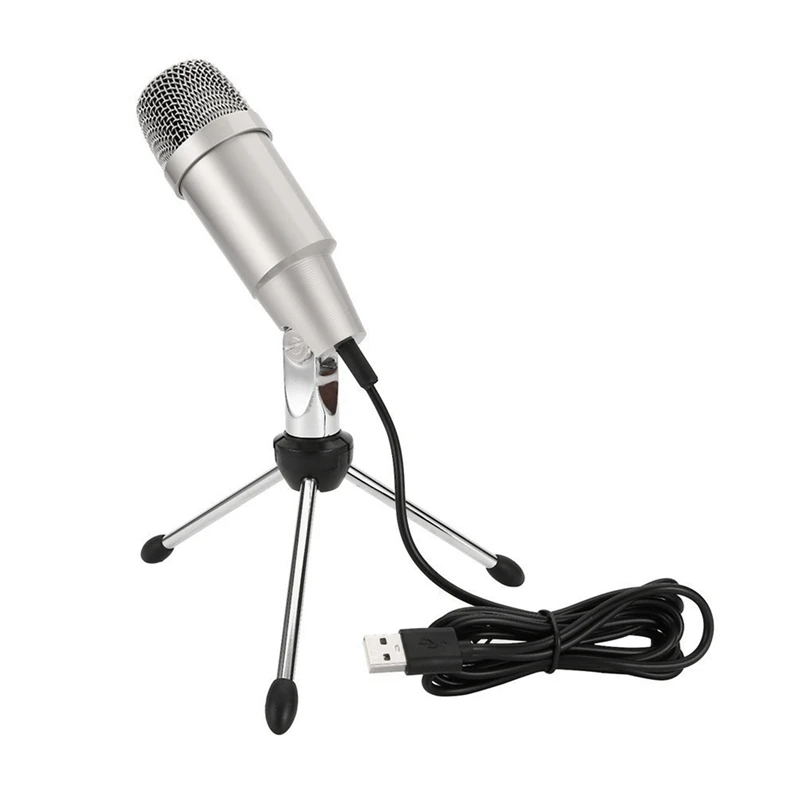 ABHU-C-330 USB микрофон Микрофон для караоке пластиковый и металлический конденсатор микрофон в форме сердца