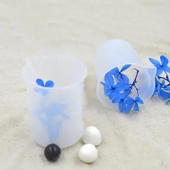 

100ml White Silicone Measuring Cup With Scale Diy Mixing Resin Accessories Hot Tool Craft Sale Making Handmade Cups Jewelry O6G3