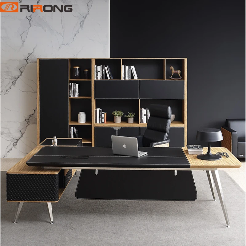 Black Wood Office Furniture Computer Desk Personal Office Space Design Furniture Study Tables Custom Desk Office Desk Table Set Black Wood Office Furniture Computer Desk Personal Office Space Design Furniture Study Tables Custom Desk Office Desk Table Set
