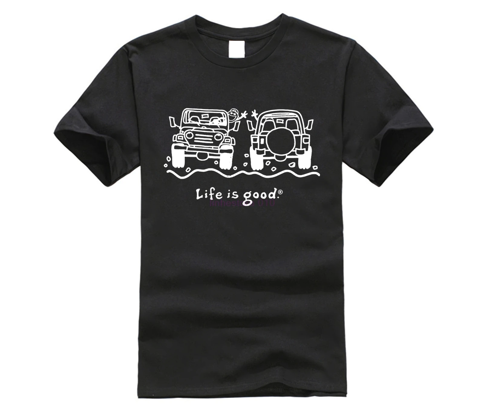 Новинка 2020 мужская рубашка Life Is Good Jeeps для пары|Футболки| |
