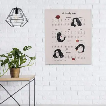 

Simple INS Style Tapestry 2020 Wall Calendar Seaside Style Hanging Cloth Posing Background Cloth Seaside Tarpaulin Background