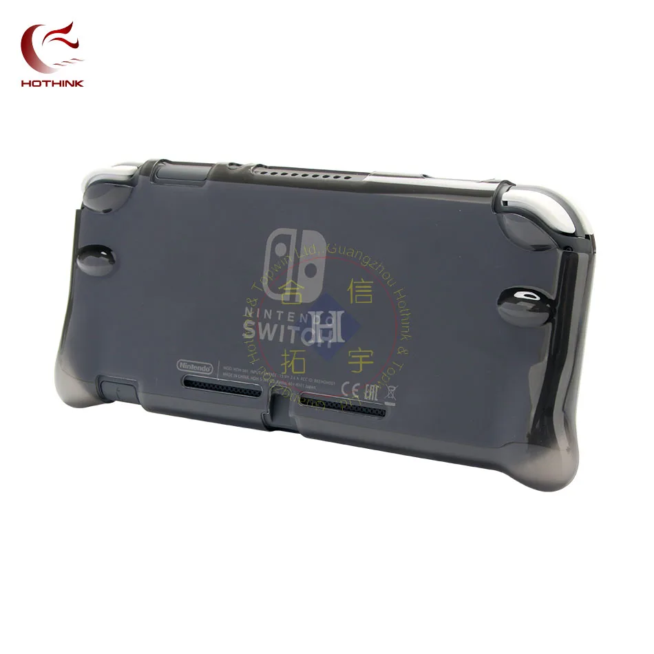 Чехол Hothink из мягкого ТПУ с ручками для nintendo switch Lite защитный чехол для Switch Lite - Color: Clear black