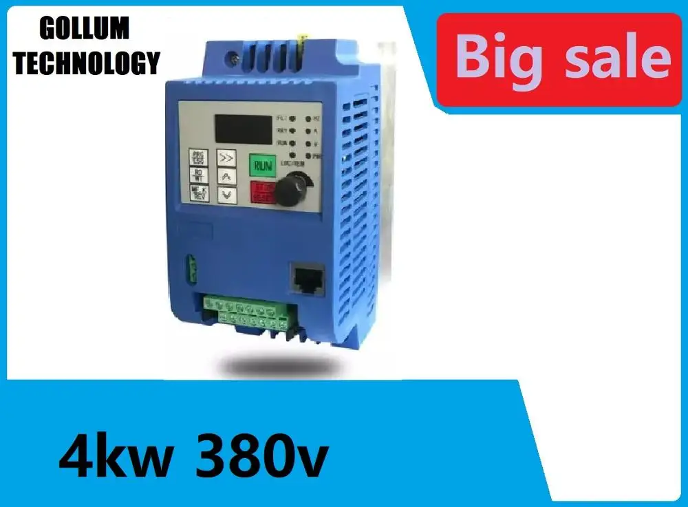 

380V spindle motor drive variable frequency converter VFD vector control inverter 4kw