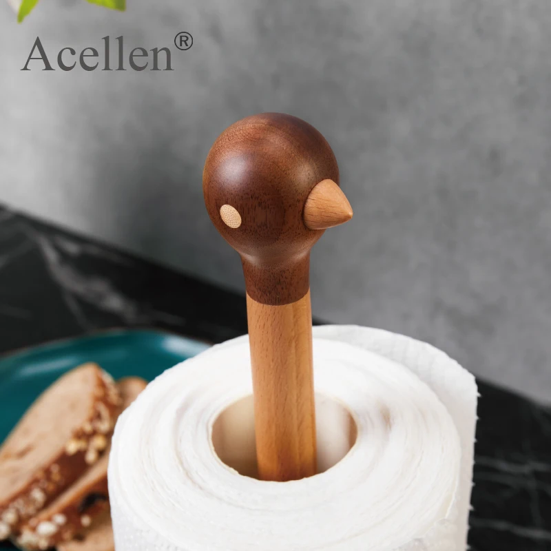 Домашний декор держатель для рулона деревянный кухни бумажный полотенец