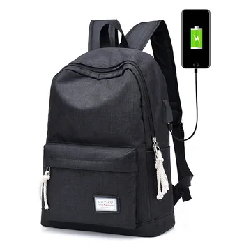 

backpack men and women leisure duffel travel USB charging backpack middle school students wear bags purse