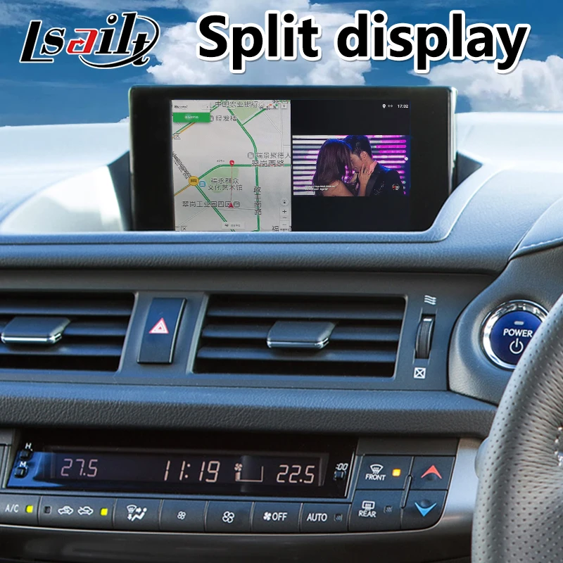 Мультимедийный видеоинтерфейс Lsailt Android для Lexus CT200h ручка управления 2016 2019 года GPS