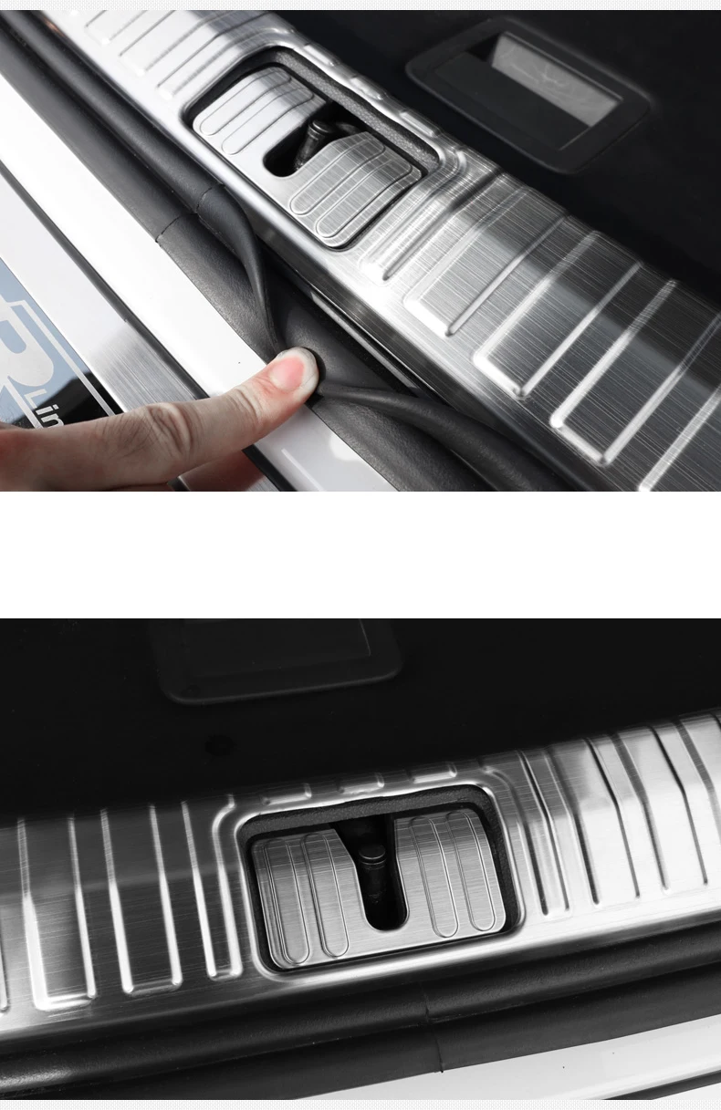 For Tiguan Second Generation Car Rear Trunk Guards Cover Trim Car Rear Bumper Trunk Guards Cover Fitting