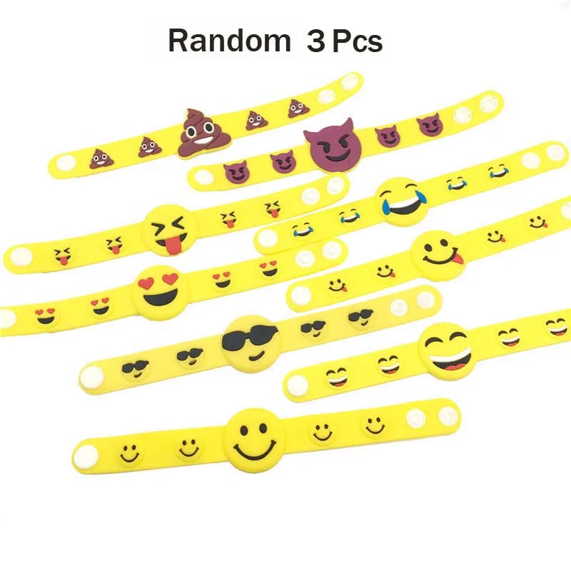 3Pcs Watch Smile 3/4/6 шт. Детские День рождения пользу браслет Baby Shower подарок на крестины сувенир наполнители для пиньяты настоящий Back to School - Цвет: 3Pcs Watch Smile
