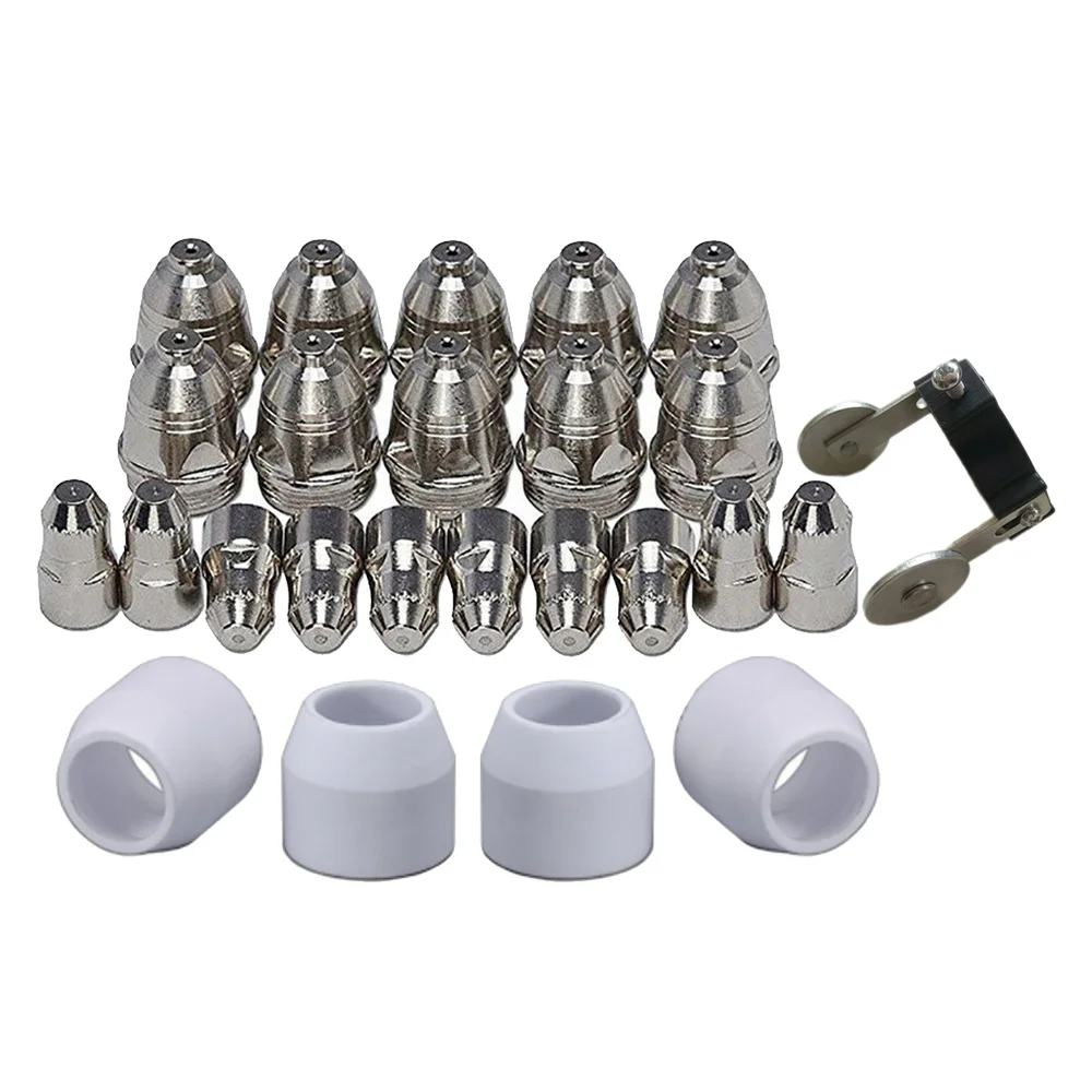 

25pcs P-80 Plasma Cutter Cutting Torch P80 Welding Consumables Electrode Tip Cup Tool Parts Replacement