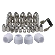 25pcs P-80 Plasma Cutter Cutting Torch P80 Welding Consumables Electrode Tip Cup Tool Parts Replacement 25pcs P-80 Plasma Cutter Cutting Torch P80 Welding Consumables Electrode Tip Cup Tool Parts Replacement