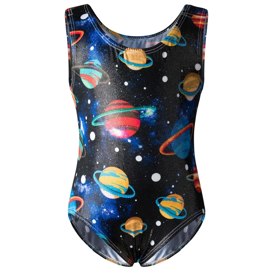 Трико для девочек-подростков блестящие спортивные костюмы гимнастики Детский