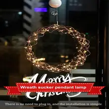 

Christmas Garland Light Christmas Decoration Hang Lights Wall Hanging Garland Fairy Lamp Window Pendant Home New Year Decor Tool