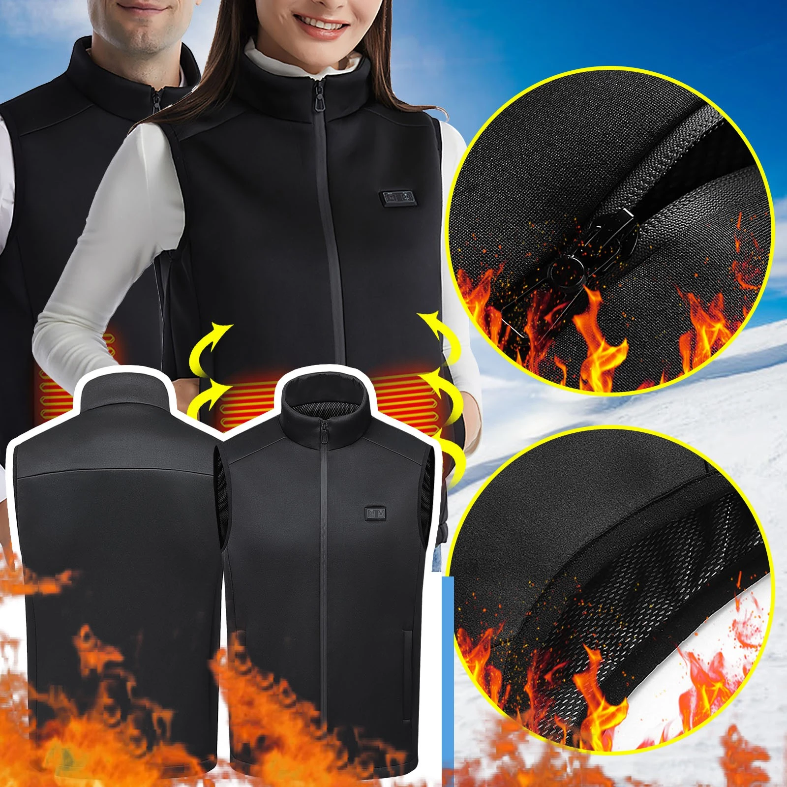 Chaleco Calefactor De Calefacción De Temperatura Constante Chaleco Calefactor De Calefacción De Temperatura Constante