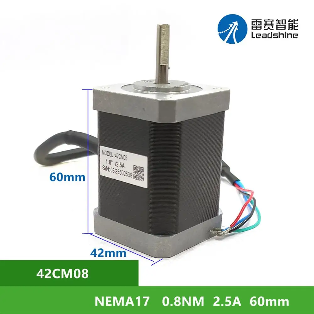 Шаговый двигатель NEMA17 Leadshine 42 см 08 0 8 Нм 2 5 А фазы диаметр вала мм | Обустройство