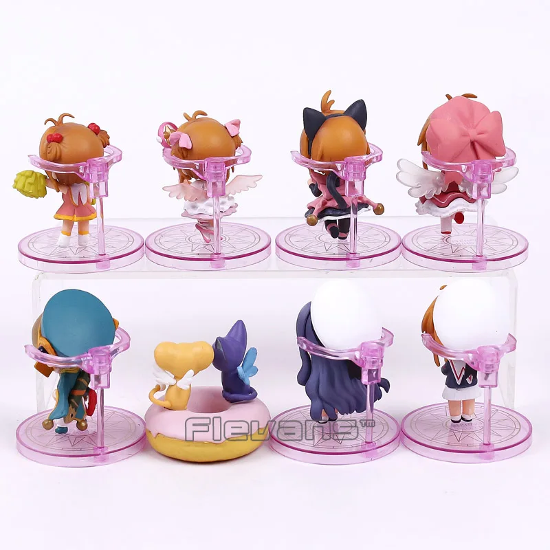Card Captor Sakura КИНОМОТО; Sakura Daidouji Томойо Li сяоран Kero-Chan мини ПВХ Фигурки игрушки куклы 8 шт./компл