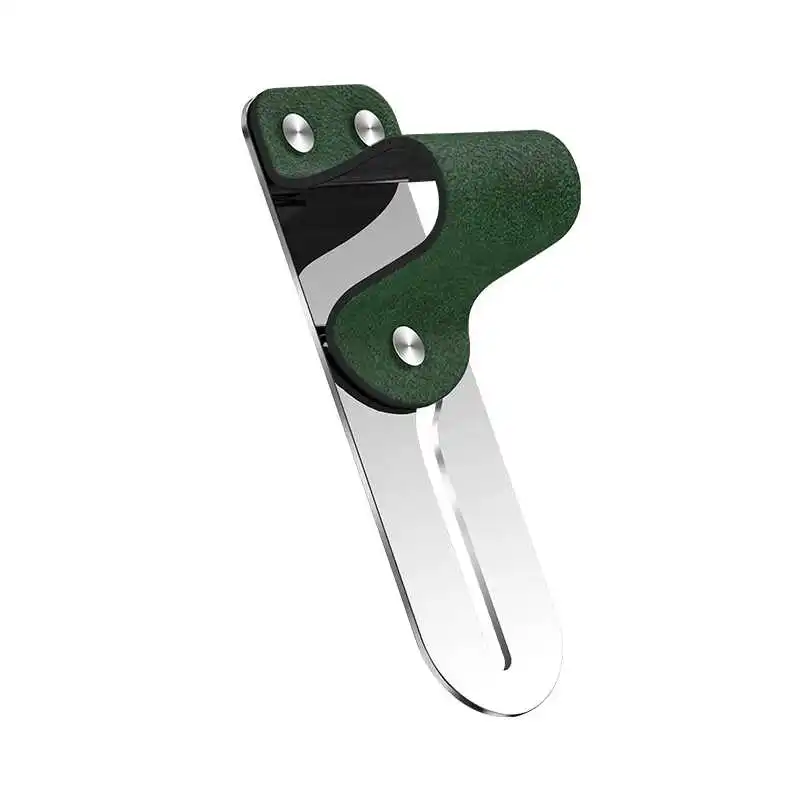 green Xiaomi Finger Ring Holder Leather+Stainless Steel Mobile Phone Grip Car Phone Mount Stand - Цвет: green