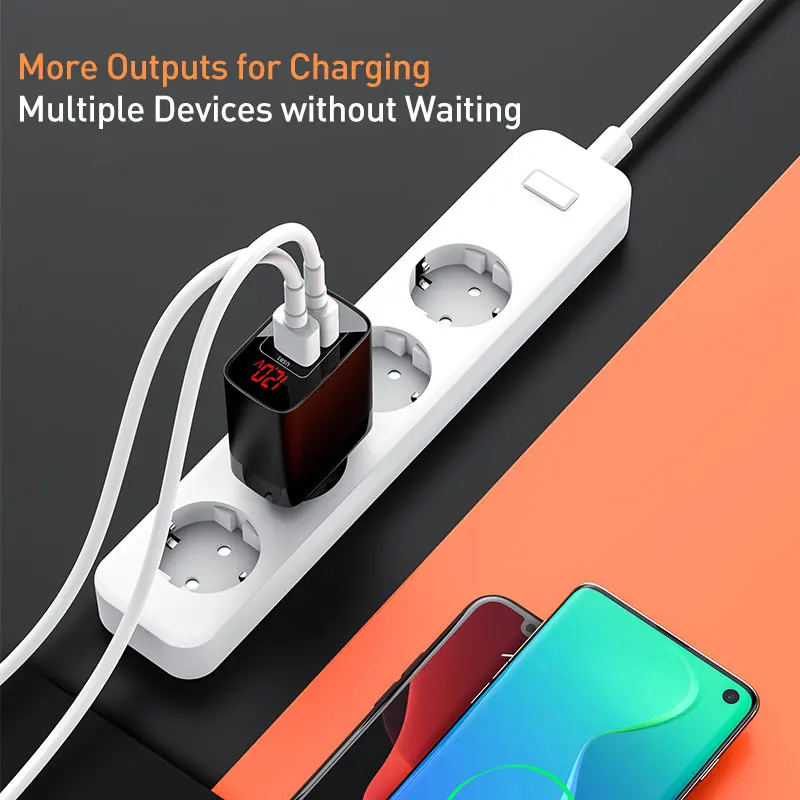 USB зарядное устройство Baseus 18 Вт Type C для iPhone 11 Pro Max Quick Charge 3 0 PD3.0 быстрое телефона с