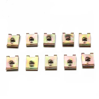 

100PCS Clip Nut Zinc U-Shaped Nut 65 Manganese Steel Newest Duable High Quality