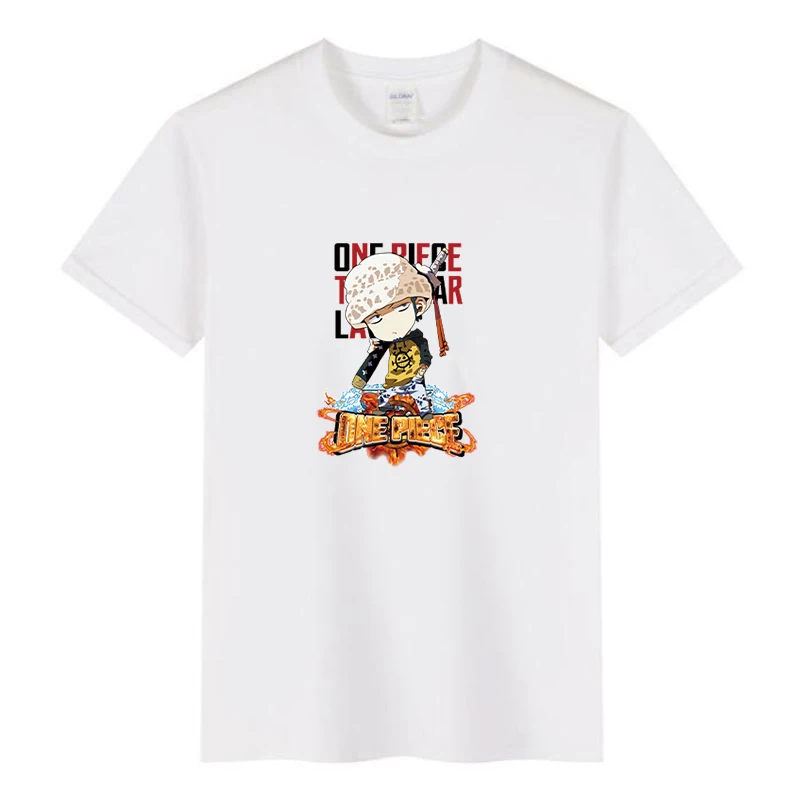 New Japan Anime One Piece T Shirt Boys Summer New Japan Trafalgar Law Fashion Cartoon Graphic Tees Male Colorful Cotton Costume T Shirts Aliexpress