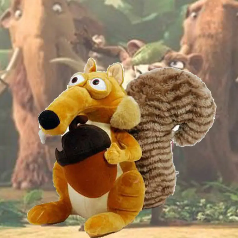 

Funny Cute Animal Doll Ice Age 3 SCRAT Squirrel Stuffed Kids Plush Toy Decorations Birthday Gift Anti-wrinkle Pillow For Child