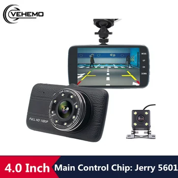 

4Inch Car DVR With Two Camera HD 1080 Night Vision Dash Cam G-Sensor Video Playback 170 Degrees Wide Angle 30FPS Multi-lingual