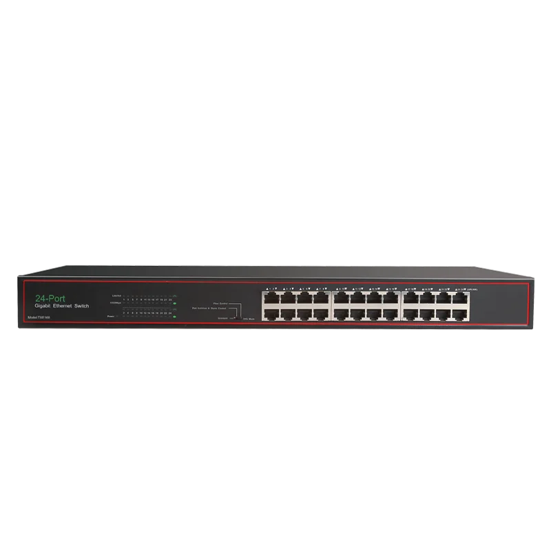 24 порта RJ45 Gigabit Ethernet коммутатор lan коммутатор ethernet переключатель для ip-камеры AP беспроводной