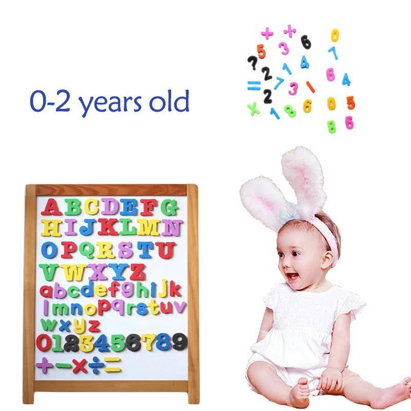 26 шт. буквы случайные наклейки на холодильник Детские интеллект развития цвет для обучения, на магните цифровой холодильник магнит T3