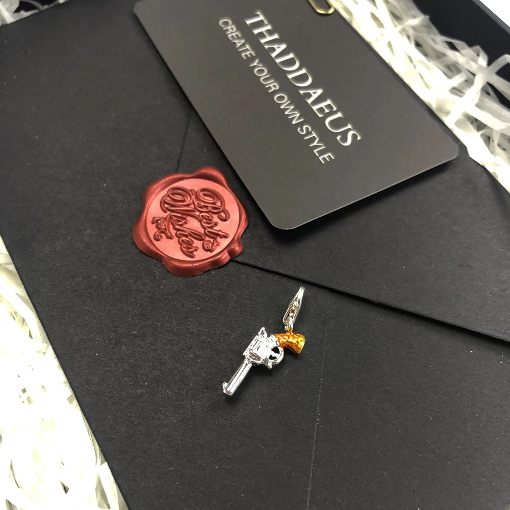 Ожерелье цепочка из серебра 925 пробы с подвеской пистолетом|Шармы| |