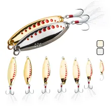 

1Pcs 3g-20g Metal Spinner Spoon Lure Trout Fishing Lure Hard Bait Sequins Noise Paillette Artificial Bait Fish Tackle