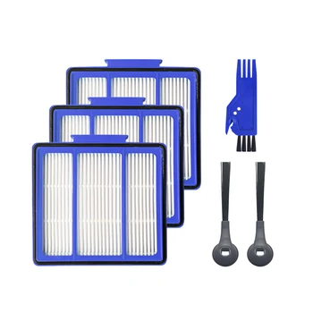 

Replacement Parts Kit for Shark 3 Pack HEPA Filters 2Side Brushes Replacement Set for Shark S1000 Robot Vacuum Clean